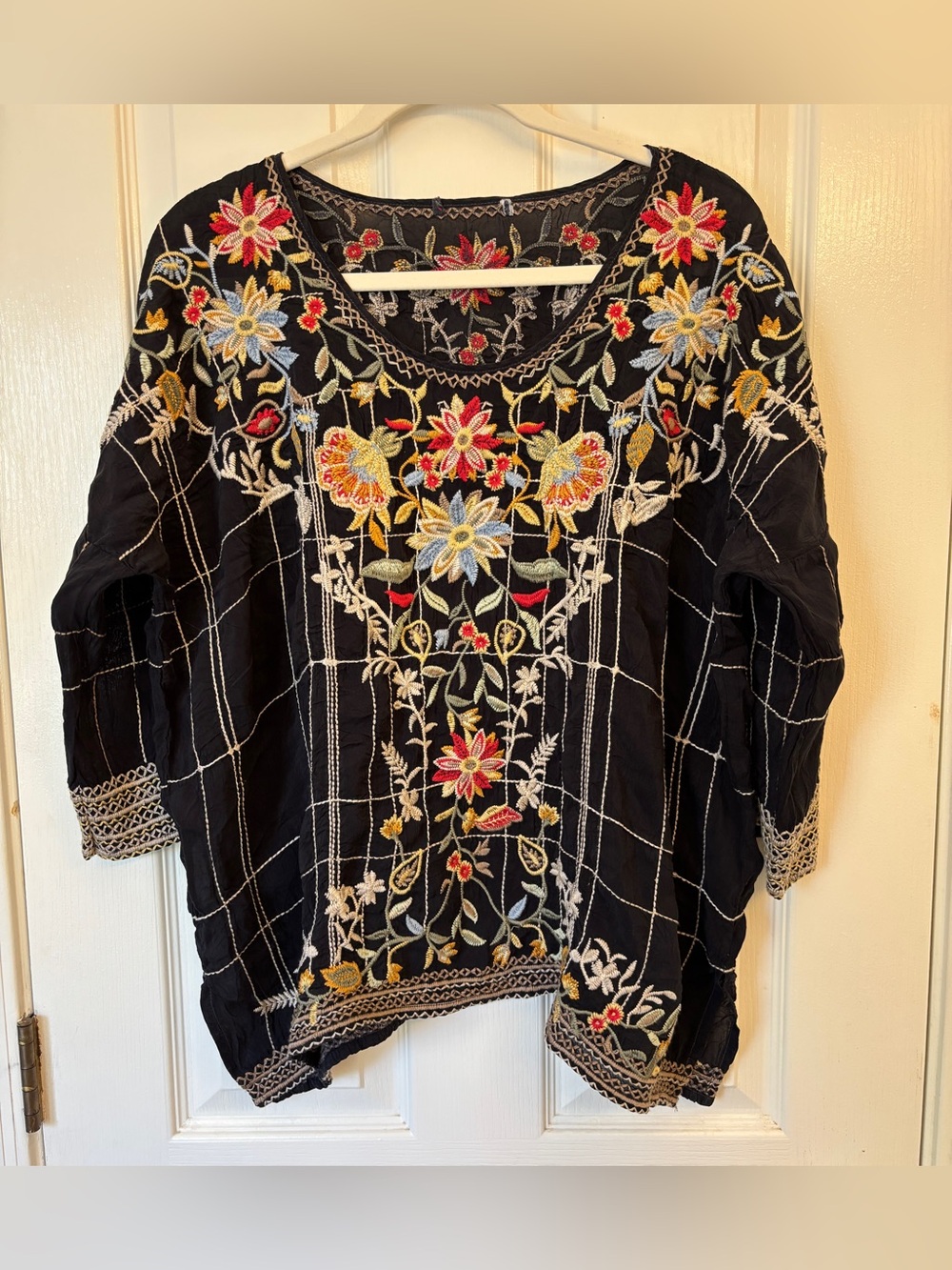 Johnny Was Embroderied Sienna Blouse ~ Women’s Large ~